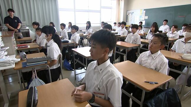 津山市の中高一貫校で「始業式」授業数の確保と学校祭の準備のため一足早く【岡山】|TBS NEWS DIG