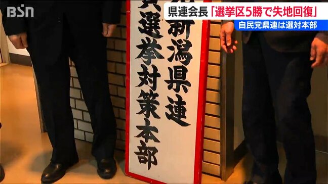 「目標は選挙区5勝で失地回復へ」自民党新潟県連が選対本部を設置|TBS NEWS DIG