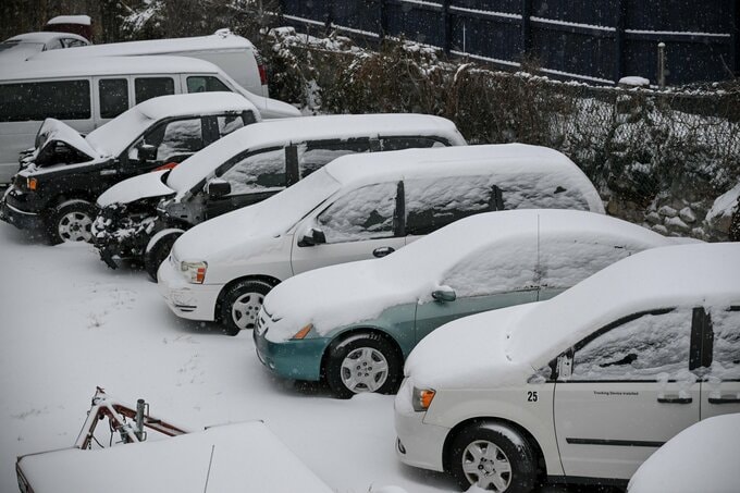 全米で冬の嵐、NYで大雪警戒－航空1万4500便超が欠航、停電11.8万戸
