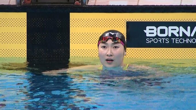 池江璃花子が今大会最初の種目、女子100mバタフライで5位「悔しいです」2大会ぶりのメダルならず【アジア大会】|TBS NEWS DIG