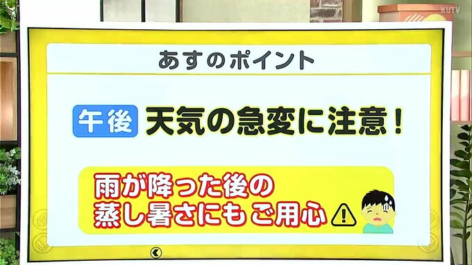 高知の天気　４日　午後、急な天気の変化に注意　山岸拓気象予報士が解説　|　高知のニュース・天気｜KUTV NEWS | KUTVテレビ高知