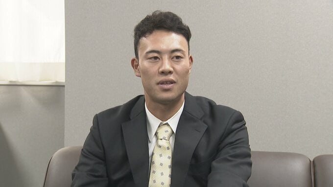 「開幕1軍を目標に」サンダバ佐野大陽選手が決意語る 阪神からドラフト5位指名 富山　|　富山のニュース｜天気・防災｜チューリップテレビ