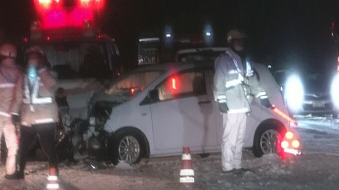 軽乗用車が正面衝突 のと里山海道で3人がけがをする事故 　|　石川県のニュース｜MRO北陸放送