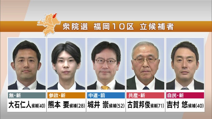 【ノーカット福岡10区】立候補者5人の第一声　最初の演説で訴えたこと　2026衆議院選挙　|　福岡のニュース｜RKB NEWS｜RKB毎日放送