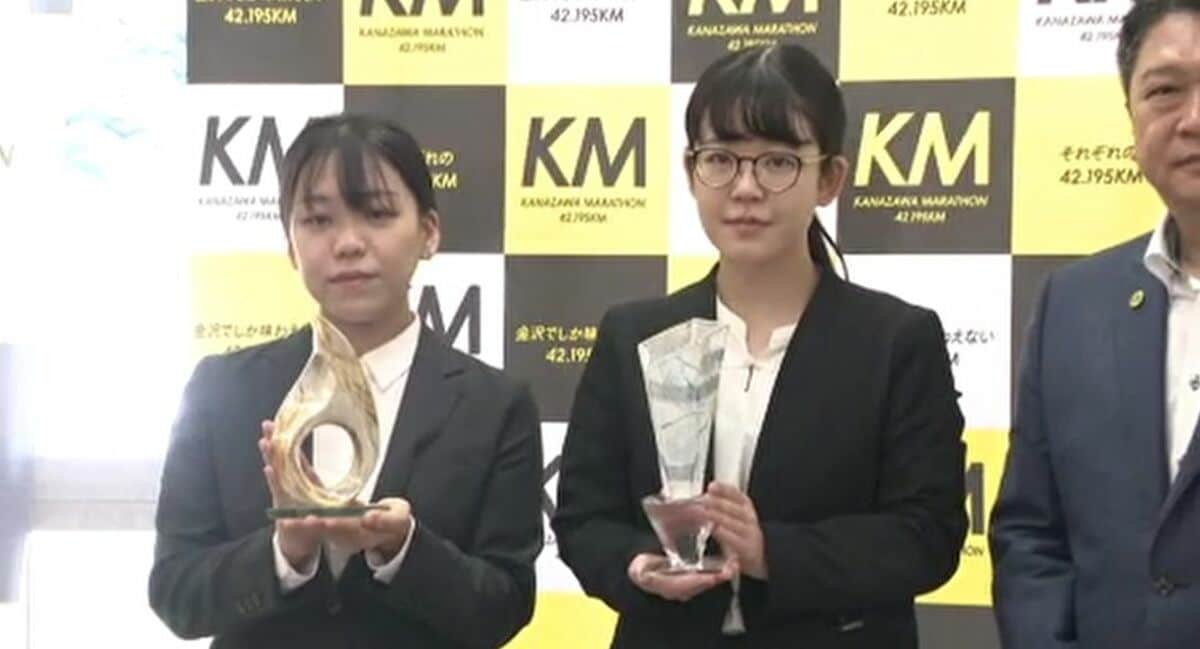 金沢マラソン2024」入賞者トロフィー完成・友禅染と陶芸の技法を生かす
