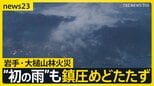 【岩手・大槌山林火災】「嬉しいけどこんなもんじゃ足りない」発生6日目で“初めての雨”も鎮圧のめどたたず…町民の3割に避難指示【news23】|TBS NEWS DIG