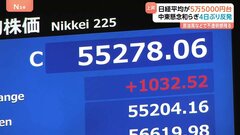 日経平均　4日ぶり反発・一転買い戻しで一時2300円以上値上がり　終値も節目の5万5000円台を回復　イラン情勢めぐる警戒感和らぐ| TBS CROSS DIG with Bloomberg
