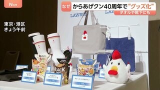 からあげクン40周年でポロシャツや靴下に！コンビニ「定番商品」のグッズ化相次ぐ コーヒー→ぬいぐるみ、アイス→タオル…“ブランド力を利用”で客獲得へ| TBS CROSS DIG with Bloomberg