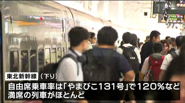 ”最大9連休” お盆休みの帰省ラッシュ 東北新幹線「下り」ピークは9日で混雑 東北道は目立った渋滞なし【9日午前11時半現在】 |TBS NEWS DIG