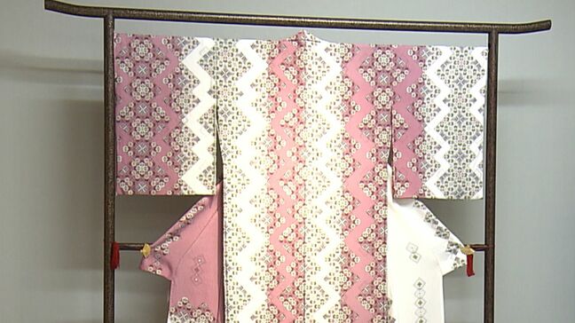 伝統的な染め物や織物の文化を発信「日本伝統工芸染織展」　人間国宝5人の作品など73点　天満屋岡山店で19日まで【岡山】|TBS NEWS DIG