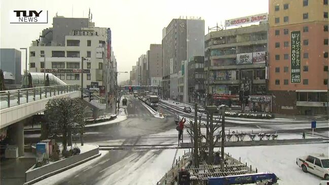 山形県内は多くの所で雪 このあとも雪や吹雪に注意 鉄道へも影響|TBS NEWS DIG