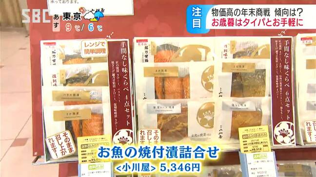 年末商戦に異変！お歳暮は【タイパ】＆【お気軽】がキーワード！「シンプルに買いやすくしました…」物価高で迎える商戦に変化が…クリスマス向けはコスト抑えた生クリームケーキが人気　|TBS NEWS DIG