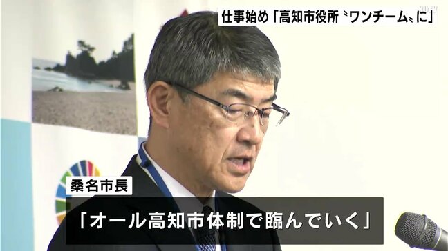 官公庁仕事始め 高知市・桑名市長「ワンチームで行政ニーズに対応を」|TBS NEWS DIG
