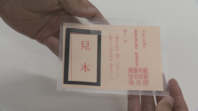 記入しやすい投票用紙や代理投票など那覇市が障害がある人向けの投票支援策を公表　参院選|TBS NEWS DIG