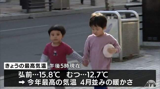 本州最北・大間で5月下旬並みの暖かさ　最高気温は2月の観測史上1位の15.9℃　青森県|TBS NEWS DIG