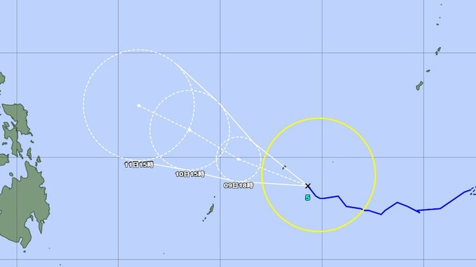 【台風情報】台風5号(ハグピート)の今後は？ このあとの勢力と進路を詳しく　最大瞬間風速30メートル予想　今後の全国の天気を画像で　気象庁　|　山形のニュース│TUYテレビユー山形