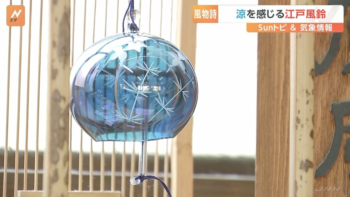 一足早い“涼”の音色 江戸風鈴【SUNトピ】 | TBS NEWS DIG