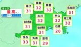 【16日宮城の天気】日中強い日差しで気温急上昇 広い範囲30℃以上の真夏日に tbc気象台|TBS NEWS DIG
