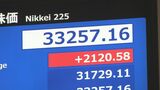 日経平均株価が4営業日ぶりに急反発　一時2100円以上高|TBS NEWS DIG