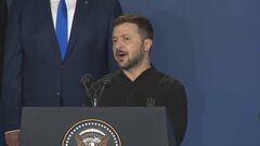 バイデン氏の大統領選撤退にゼレンスキー氏「恐ろしい戦争の間ずっと支えてくれた」と謝意| TBS CROSS DIG with Bloomberg