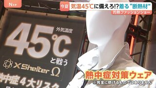 【着る“断熱材”】異常気象の常態化に備える、最高気温45℃を想定した最新「熱中症対策ウェア」| TBS CROSS DIG with Bloomberg