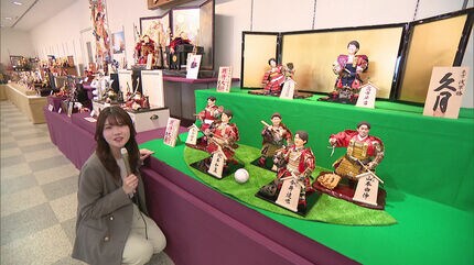今年の期待大将」大谷翔平や高市総理の五月人形がお披露目 福岡の人形