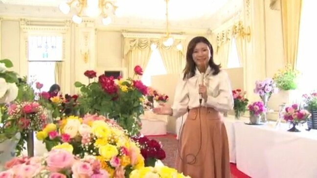 「すごい花が大きい」国の重要文化財「萬翠荘」でバラ展始まる 愛媛・松山市|TBS NEWS DIG