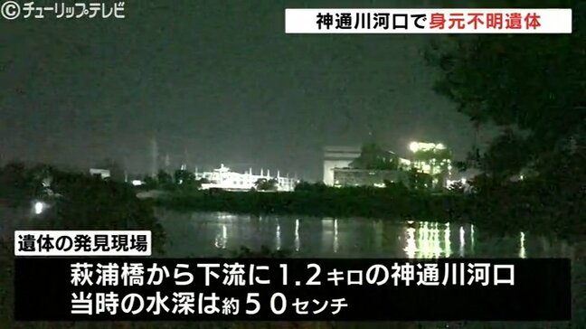 富山市の神通川河口で70歳くらいの男性遺体 身長165センチの中肉 身元の特定急ぐ|TBS NEWS DIG