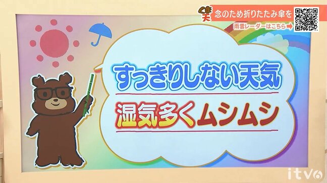 5日(金)もすっきりしない天気 湿気多くムシムシ 愛媛|TBS NEWS DIG