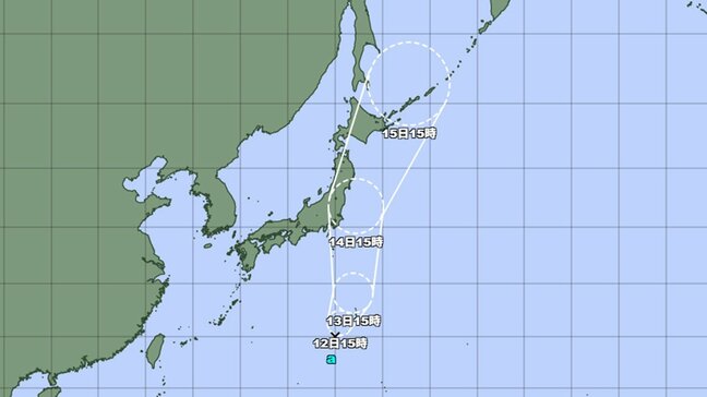 【台風情報】あす台風5号発生　14日に関東接近か…太平洋を北上し発達、瞬間風速30メートル程度に　今後の進路と勢力をくわしく　気象庁発表|TBS NEWS DIG