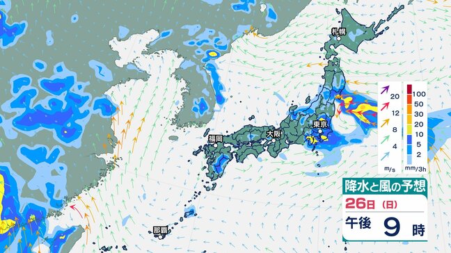 【大雨情報】27日にかけ前線の影響…北陸120ミリ、東北100ミリ予想 土砂災害や低い土地の浸水に警戒【降水と風のシミュレーション】|TBS NEWS DIG