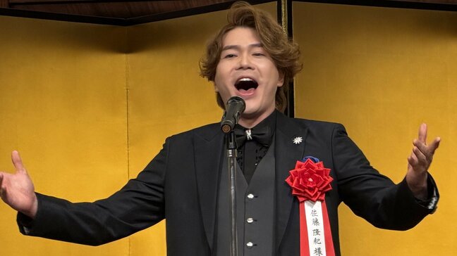 【「シュガーくん」佐藤隆紀 】菊田一夫演劇賞授賞式 高らかに感謝を歌い上げる〝「歌は歌えるけど、芝居が…」ってSNSで書かれて〟デビュー当時を回想|TBS NEWS DIG