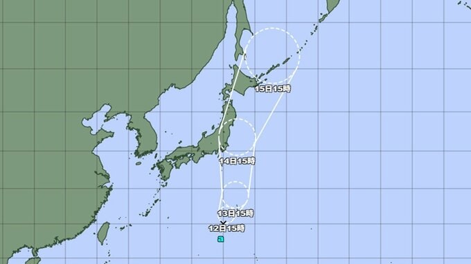 【台風情報】あす台風5号発生　14日に関東接近か…太平洋を北上し発達、瞬間風速30メートル程度に　今後の進路と勢力をくわしく　気象庁発表　|　山形のニュース│TUYテレビユー山形