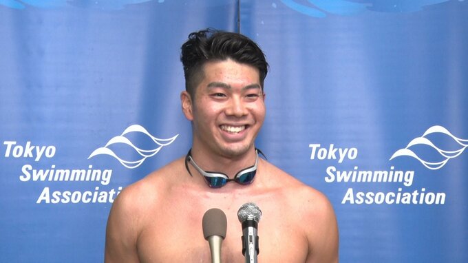 世界選手権で史上初メダル獲得の水沼尚輝 帰国後のご褒美は意外にも人気チェーン店【競泳・東京都選手権】|TBS NEWS DIG