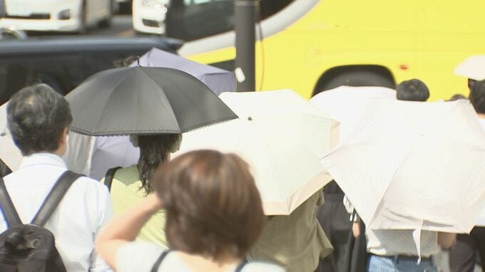 今年の夏 “猛暑日数”歴代最多の都心　男性も44％が日傘利用　20代～30代は半数以上に　利用した男性のうち95％は周囲の視線「気にならない」　東京都の調査|TBS NEWS DIG