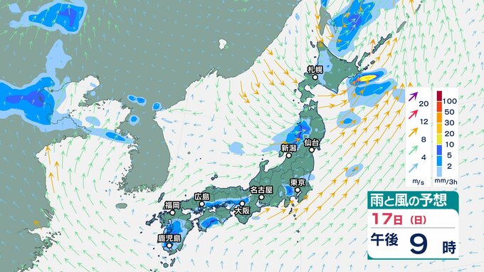 東北地方は、雷を伴って非常に激しい雨が降り大雨となる所も…警報級の大雨の可能性も【雨と風のシミュレーション】　|　富山のニュース｜天気・防災｜チューリップテレビ