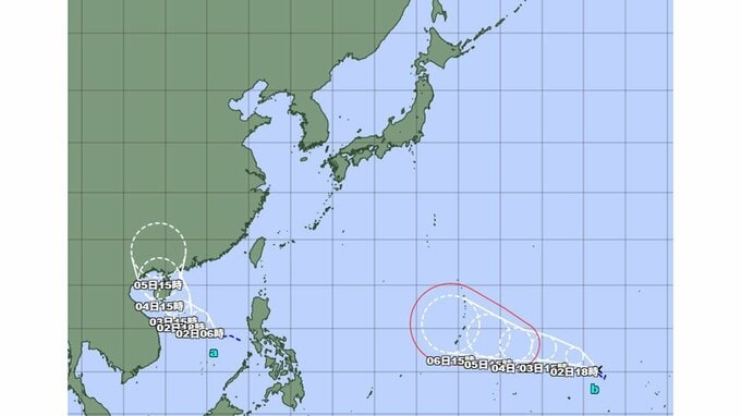 【台風情報】今後日本に影響を及ぼす可能性も…“台風のたまご”=熱帯低気圧がダブルで発生　あすにも台風に発達する見込み　今後の進路と勢力、位置は　今後の天気を詳しく　気象庁　|　山形のニュース│TUYテレビユー山形