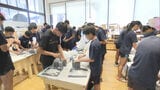 陸上のミニハードル制作ワークショップ　地元の陸上クラブの中学生が参加　|　福岡のニュース｜RKB NEWS｜RKB毎日放送