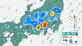 【大雨情報】関東甲信では雷を伴った『猛烈な雨』で大雨災害の危険度が急激に高まっているところも…1時間に関東北部70ミリ・関東南部50ミリ・甲信50ミリの降水予想【雨と風のシミュレーション】|TBS NEWS DIG