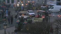 ベルギーで農家らが政府に抗議活動、トラクター約1000台が集結| TBS CROSS DIG with Bloomberg