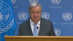 国連グテーレス事務総長パレスチナ自治区ガザへの人道支援加速訴える、エジプトの取り組みに謝意| TBS CROSS DIG with Bloomberg