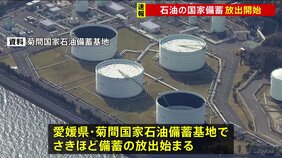 【速報】石油の国家備蓄を放出開始　経済産業省　愛媛県今治市の菊間備蓄基地からパイプラインで隣接する民間製油所へ|TBS NEWS DIG