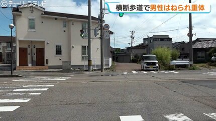 横断歩道で54歳男性はねられ重体 78歳男性運転の軽乗用車に 信号の