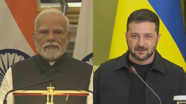 インド・モディ首相　プーチン大統領との首脳会談前にゼレンスキー大統領と電話会談 "即時停戦"のメッセージをロシアに伝える用意|TBS NEWS DIG
