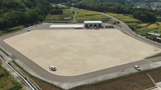 支援物資の供給拠点「へつぎ防災広場」大分市に完成 施設を公開|TBS NEWS DIG