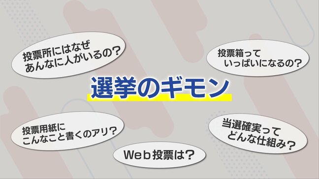 選挙区と比例代表の違いって？係の人って何してるの？『選挙のギモン』答えます！|TBS NEWS DIG