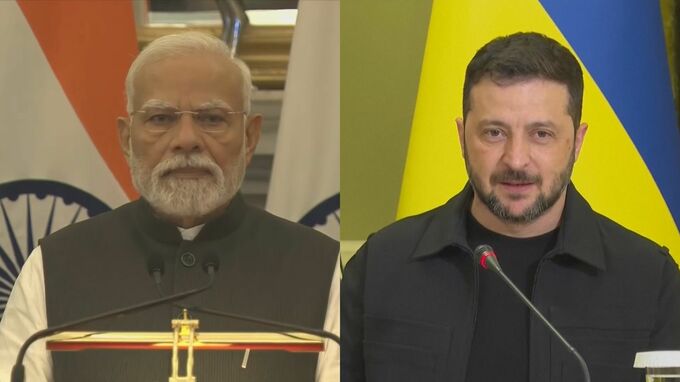 インド・モディ首相　プーチン大統領との首脳会談前にゼレンスキー大統領と電話会談 "即時停戦"のメッセージをロシアに伝える用意|TBS NEWS DIG