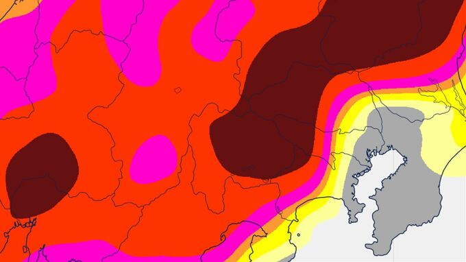 【関東甲信】19日昼過ぎから夜のはじめ頃にかけ　雷を伴った激しい雨や非常に激しい雨の降る所が　土砂災害、低い土地の浸水などに注意・警戒　【雨と風のシミュレーション・発雷確率】　|　山梨のニュース | ＵＴＹテレビ山梨