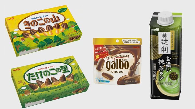 明治が「きのこの山」「たけのこの里」など14品目を値上げ　原材料費やエネルギーなどコスト上昇が要因