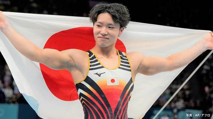 20歳・岡慎之助が体操52年ぶり3冠の快挙！日本に帰ったら「ドライブしたい、美味しいもの食べたい」【パリ五輪】|TBS NEWS DIG